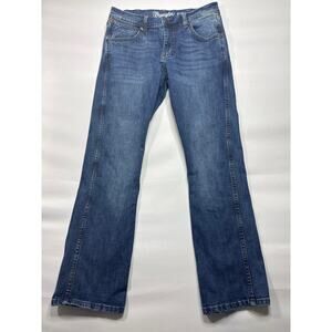 Wrangler Retro Men's Slim Boot Blue Denim Jeans - Size 30x32 (30x30)